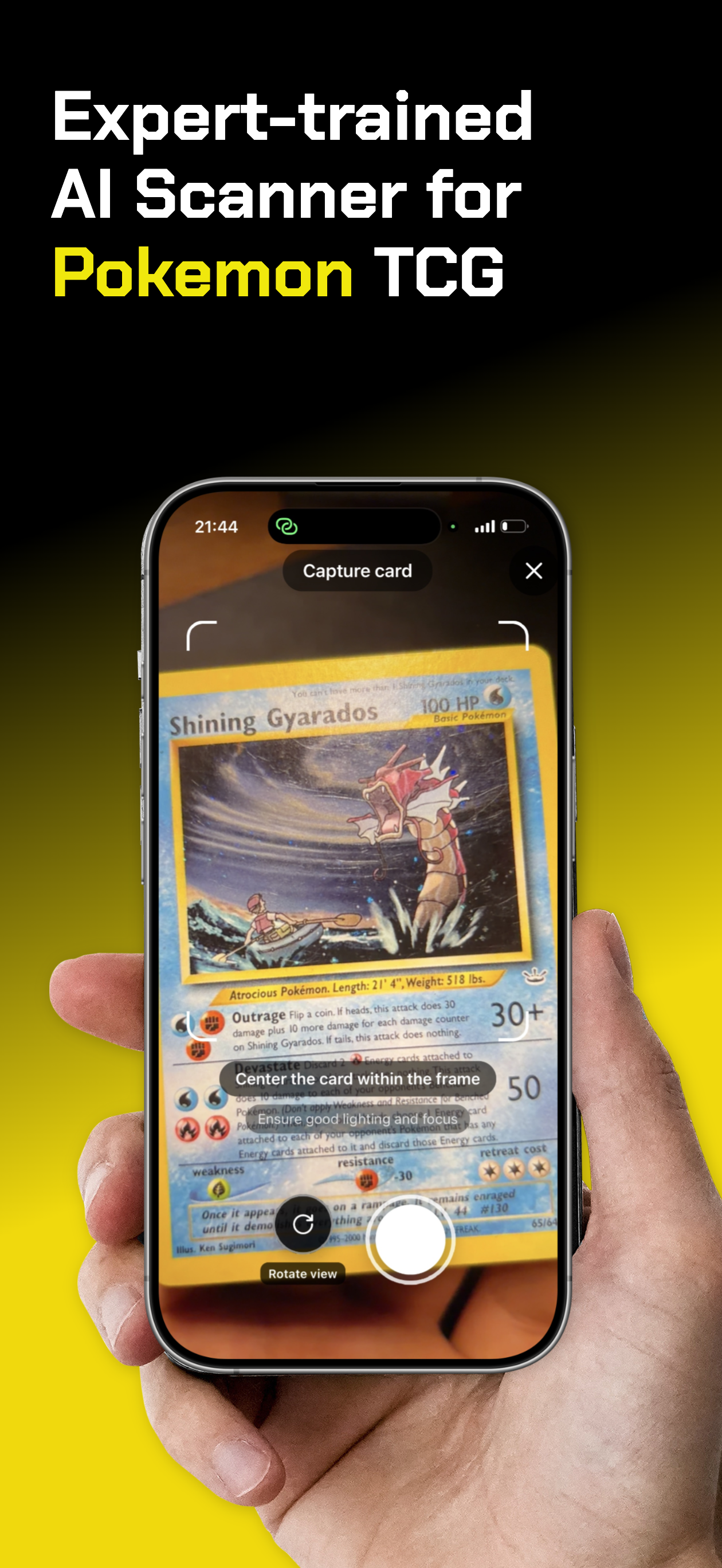 Scanner TCG AI - Card scanning interface