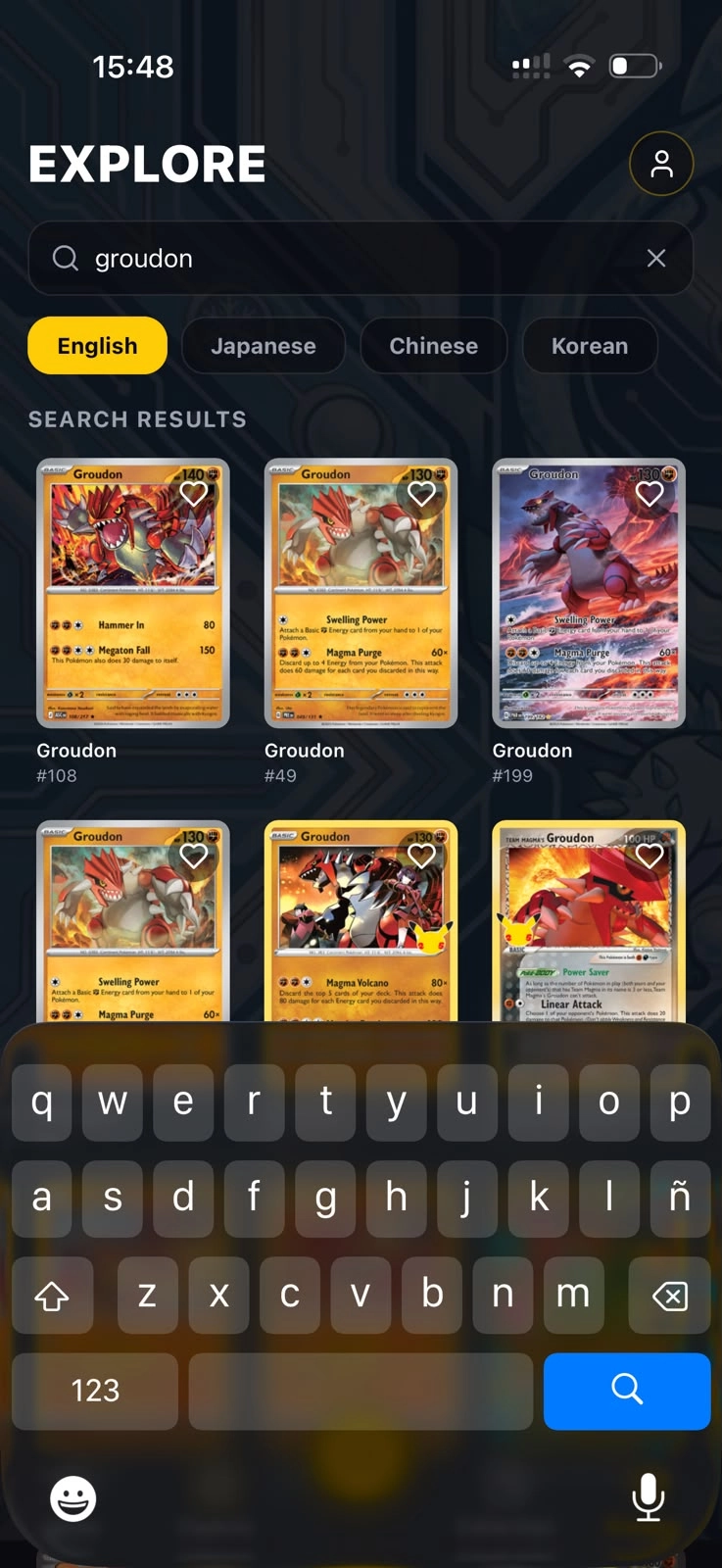 Scanner TCG AI — Search any card in four languages