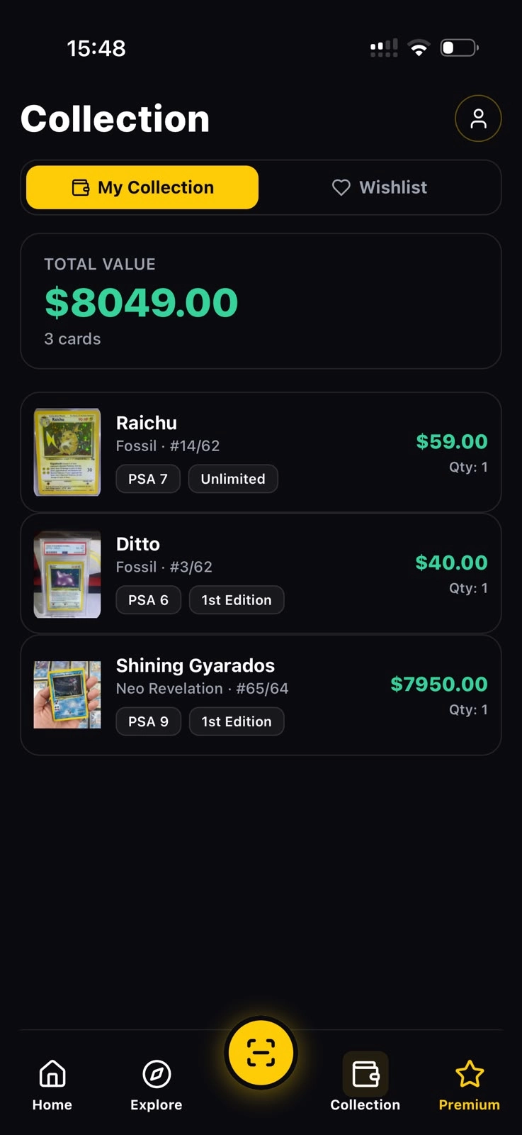 Scanner TCG AI — Your collection, always valued