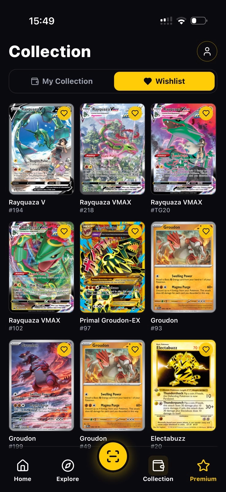 Scanner TCG AI — Build your wishlist of grails